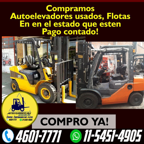 Autoelevadores Hyster Yale Mitsu Toyota Hancha Compro $$