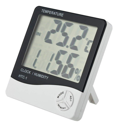 Termometro Reloj Despertador Con Humedad + Fecha + Alarma