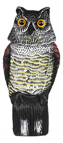 Repelente De Pájaros Rotating Owl Scarecrow .