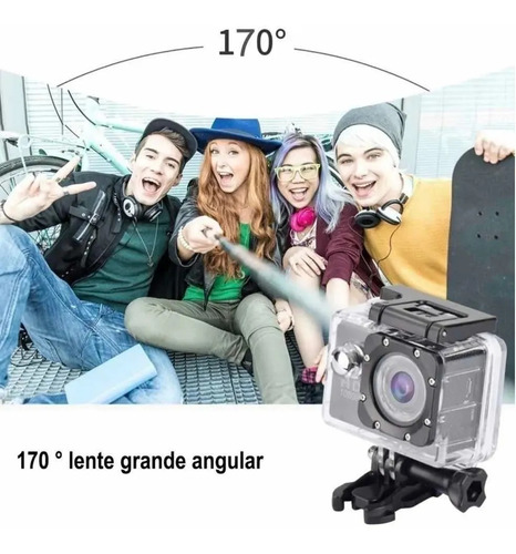 Filmadora Pro Hd Sports Youtuber Vídeo Câmera Moto Blogueira