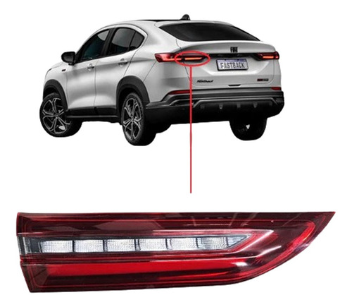 Lanterna Tampa Traseira Com Led Fastback 2022 2023 2024