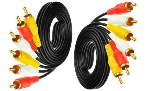 Cable Dvd Rca 1.5m Alta Calidad Hwin Punta Dorada