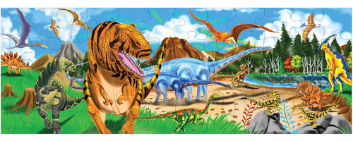 Rompecabezas De Suelo Melissa & Doug Land Of Dinosaurs (4...