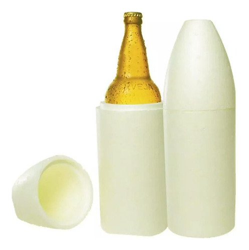 10 Porta Garrafa Isopor Camisinha Litrão Cerveja 1l Isoterm