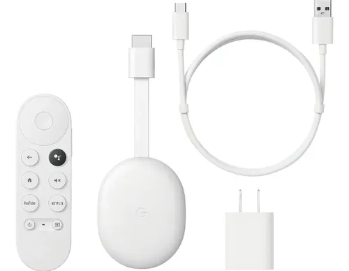 Google Chromecast 4k Chromecast with Google TV GA01919-US de voz