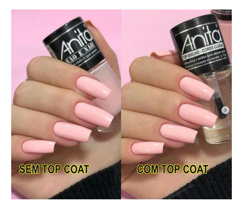 Kit Top Coat Neon + Fosco + Cores Claras 10ml Anita