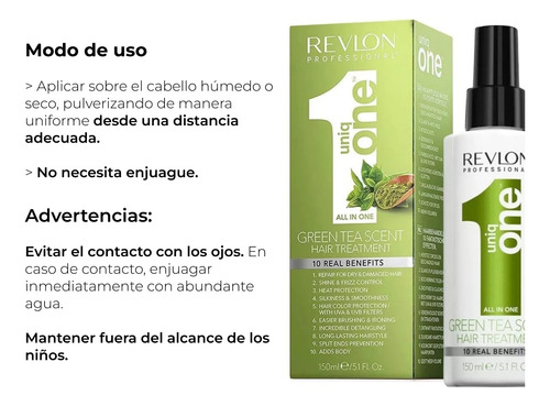 Tratamiento Reparador Revlon Uniq One Te Verde 150 Ml