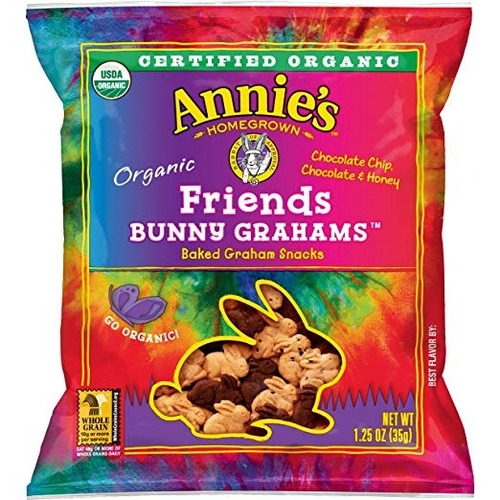 Annie Orgánicos Conejito De Graham Merienda, Amigos, 100 Con