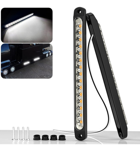 Luz Led De Identificación De Remolque Pseqt 10 15 Led Revers