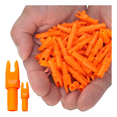 40 Nocks Arco E Flecha 5.7mm Insert Rabeira Setas A25 (x) Laranja
