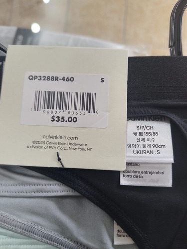 Pack De 3 Tangas Calvin Klein Originales Qp3288r-460 Talla S