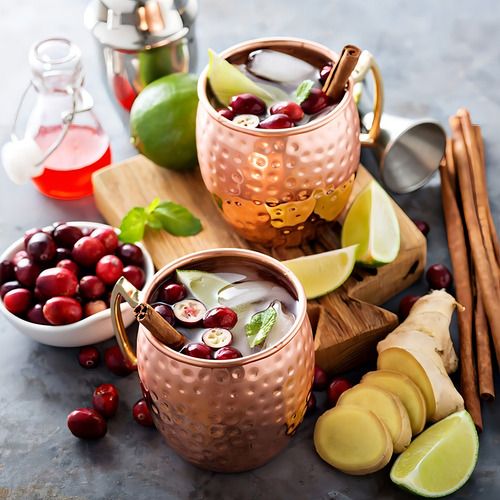 Pack 2 Vasos De Cobre Vasos Tragos Moscow Mule Mojito Bar