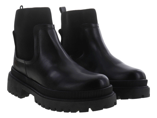 Imagen 3 de 4 de Botines Botas Básicas Dama Chunky Elástico Erez