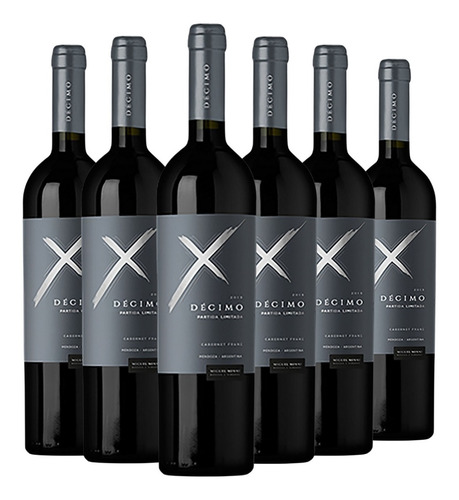 Vino Decimo Cabernet Franc Caja X 6 X 750ml. Miguel Minni