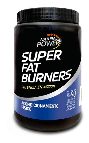 Imagen 1 de 4 de Super Fat Burners Nat Power 90 Comp Quemador De Grasa