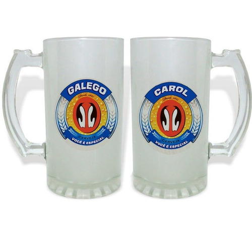 Caneca Chopp Vidro Personalizada 475ml