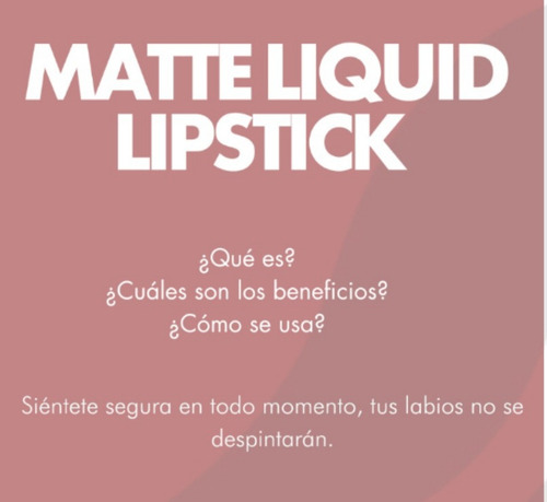 Labial Líquido Mate Farmasi 8 Hrs Duracion 08 Rose Dream Rose Dream