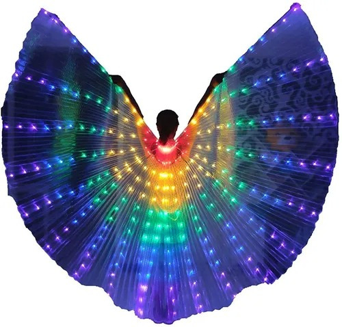 Alas Led Para Danza Del Vientre Mariposa Fiesta Brillantes