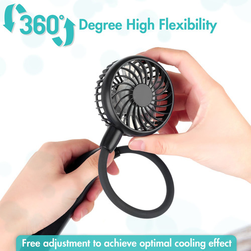 Ventilador De Cuello Comlife Silencioso C/batería 2600mah