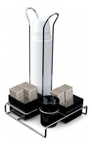 Imagem 1 de 2 de Organizador Para Café E Chá Com Porta Copos Cantinho Do Café