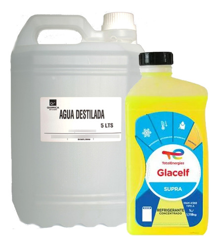 Refrigerante Total Organico Amarillo 1l + Agua Destilada 5l