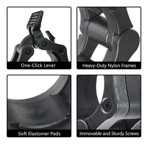 Clipes Barbell Collar Lock, 1 Par De Halteres De Ginástica,