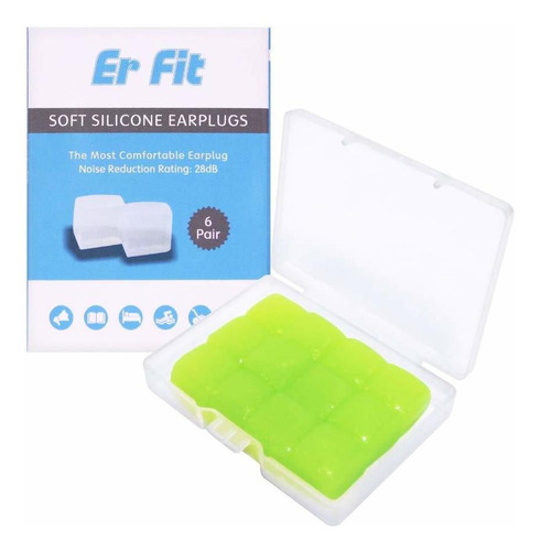 Erfit Tapones Para Los Oídos Con Cancelación De Ruido 6 Pare