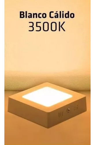 Panel Led Idoler 12w Spot Embutir Redondo Color Blanco Calida 3000k