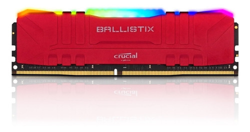 Imagem 1 de 2 de Memoria 16gb Ddr4 3200 Cl 16 1.35v Ballistix Red Rgb Crucial