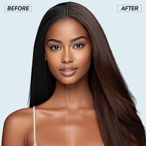 Shampoo De Tintura De Cabelo Yourtone Dark Brown 500ml Com D