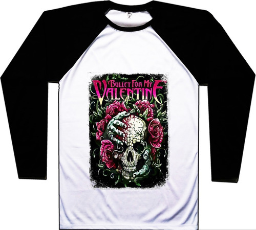 Buzo Bullet For My Valentine Rock Metal Raglan Bca Urbanoz