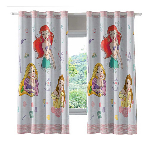 Cortina Infantil Menino E Menina Disney Blackout Blecaute Cor Princesas