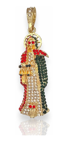 Dije Santa Muerte Mexicana 6.5 Cm Zirconias