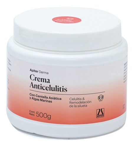Crema Anticelulitis Apiter® Centella Asiática Y Algas 500g
