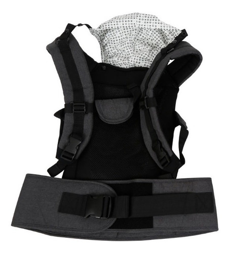 Mochila Porta Bebe Carestino Capucha 3 En 1 Gris Oscuro