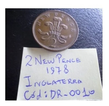 2 New Pence 1978 Inglaterra Mbc Código Dr0010 (Usado)