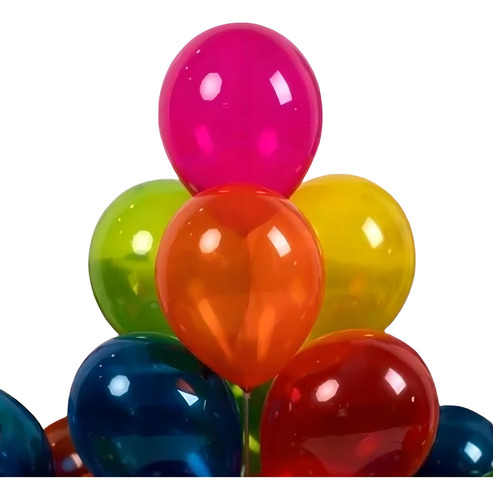 Balões de vidro variados x 50 de cores de cotillon de 10 polegadas