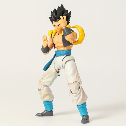 Imagen 4 de 7 de Figura De Shf Gogeta Dragon Ball Z De Pelo Azul, Juguetes Go
