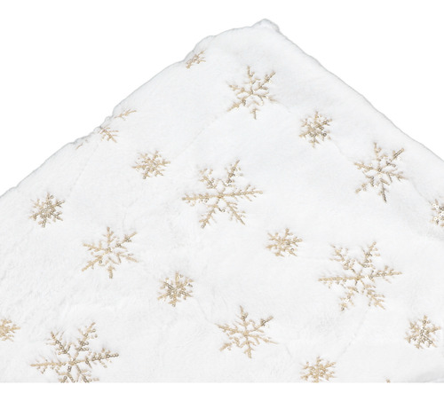 Falda Blanca Para Árbol De Navidad De 35.4 Pulgadas, Forma R