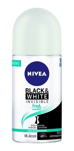 Desodorante Feminino Roll On Black&white Fresh 50ml Nivea