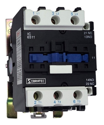 Contator 6511 65a 1na + 1nf 220v Tripolar