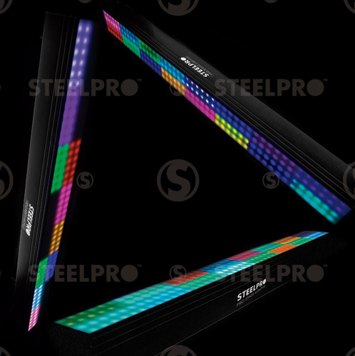 Imagen 4 de 7 de Barra Led Profesional Rgb 3 En 1 Full Color Matrix Steelpro
