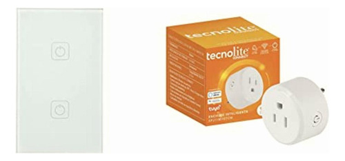Tecnolite Connect Apagador Inteligente Wi-fi, 2 Botones