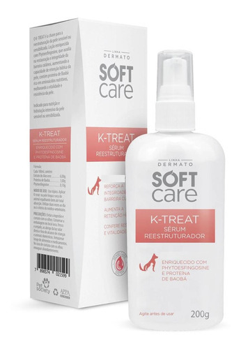 Serum Reestruturador K Treat Soft Care 60g Linha Dermato Fragrância Neutra