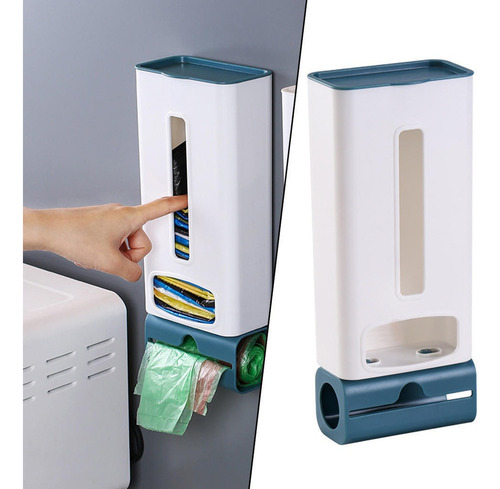 Soporte Y Dispensador De Bolsas De Plástico Para Alimentos