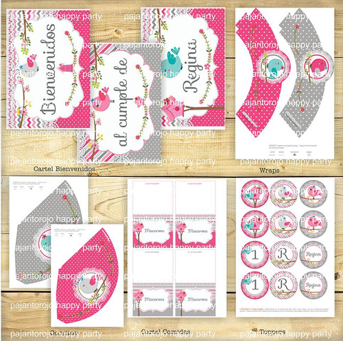 Kit Imprimible Pajaritos 2
