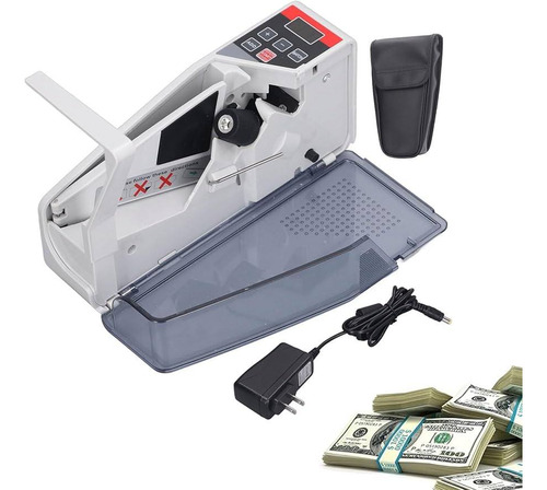 Contadora De Billetes V40 Portatil Inalambrica Con Estuche