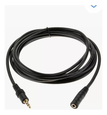 Cable Audio Extensión PuLG 3.5mm Macho A Hembra De 3 Metros 