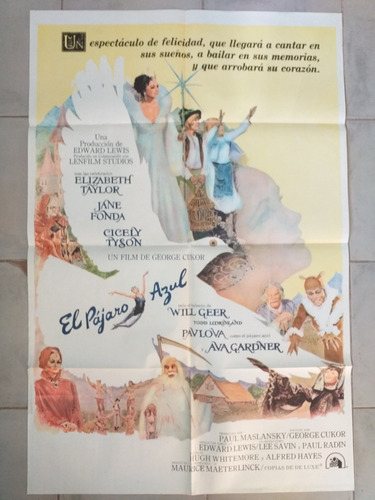 Poster Afiche Cine - El Pájaro Azul * (Usado)