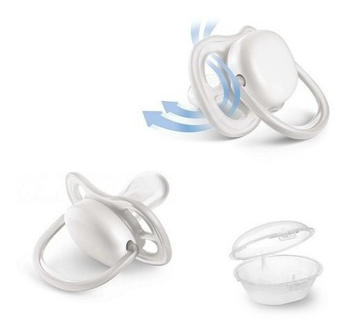 Chupon Ultra Air Philips Avent 0-6 Blanco Período de edad 0-6 meses